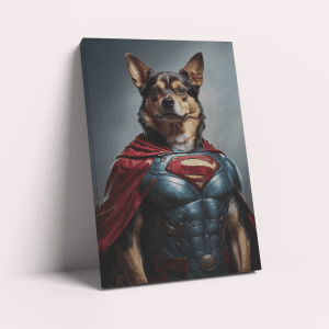 Superhero Superwoof – Custom Design Pet Canvas