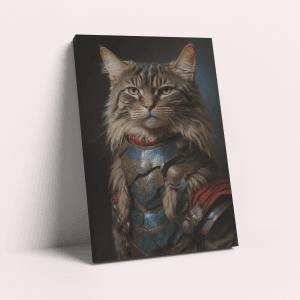 Superhero Whiskerwoman – Custom Design Pet Canvas