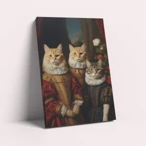 Triple Renaissance Family – Custom Design Pet Canvas