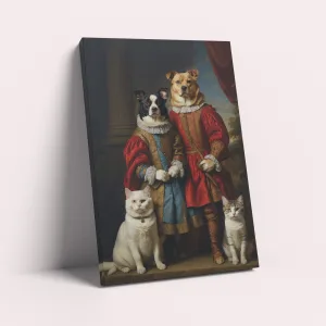 The Renaissance Family of Four – Custom Design Pet Canvas