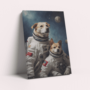 Space Family Woof – Custom Design Pet Canvas