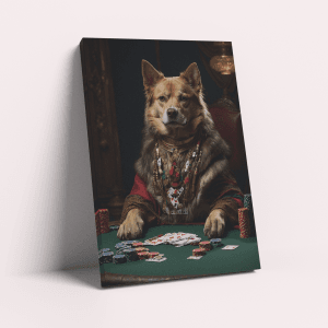 Casino Teller Pawdora – Custom Design Pet Canvas