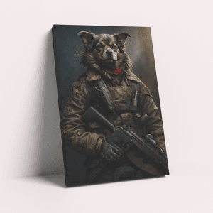 Soldier Barkson – Custom Design Pet Canvas