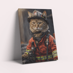Firefighter – Custom Design Pet Canvas