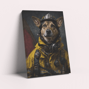 Construction Worker Pawhart – Custom Design Pet Canvas