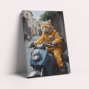 Delivery Rider Pawdash – Custom Design Pet Canvas