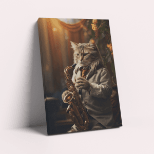 Musician Purrington – Custom Design Pet Canvas